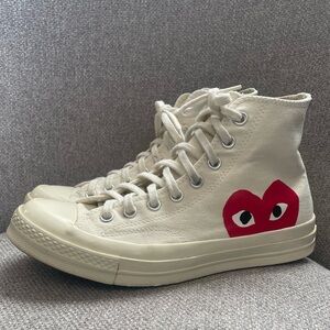 Comme Des Garçons Play x Converse -× Converse Chuck 70 "White" sneakers size 10